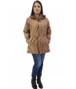 Parka Jaqueta Butu Biru Extra Grande Plus Size Feminino - Ocre